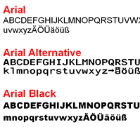Font Overview